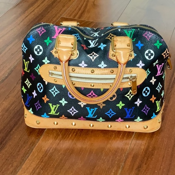 Louis Vuitton x Takashi Murakami 2008 Monogram Multicolore Beverly MM -  White Shoulder Bags, Handbags - LOU731917